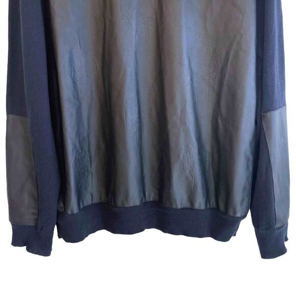 Stories by Kelly Osbourne Vegan Leather Sweatshirt - Picture 4 of 7